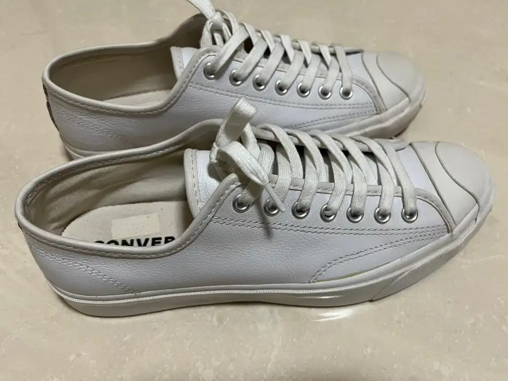 [Preloved] Converse Jack Purcell Low Top White Leather