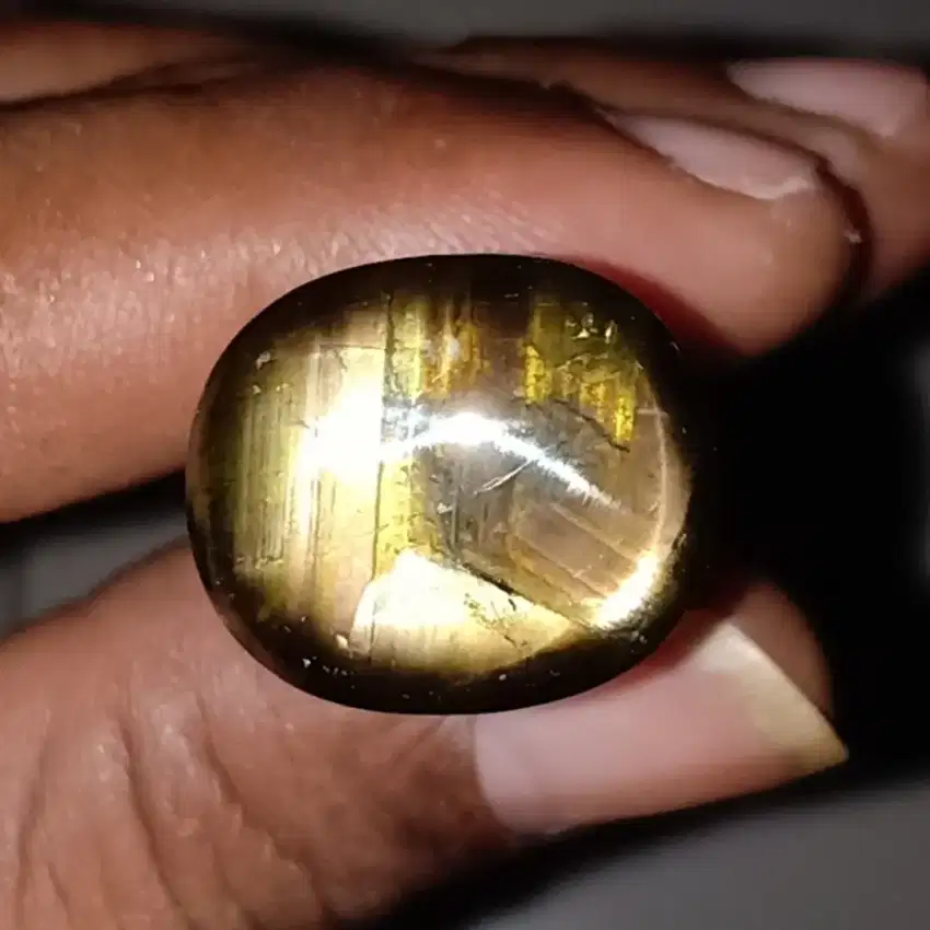 Natural black star sapphire