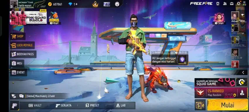 Dijual akun game frefire ges