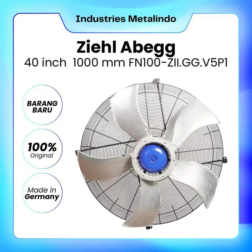 Axial Fan ZIEHL ABEGG 1000 mm 40 Inch - FN100-ZII.GG.V5P1 Original