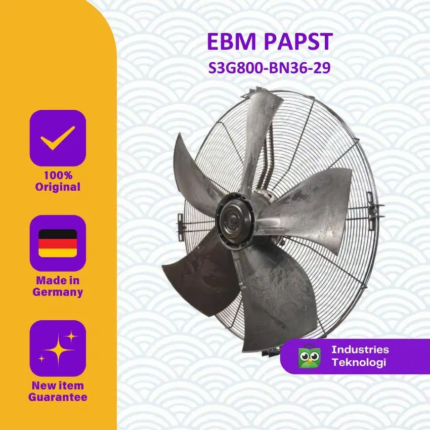 Axial Fan Ebm Papst 800mm 32 Inch - S3G800-BN36-29 - 1 Phase