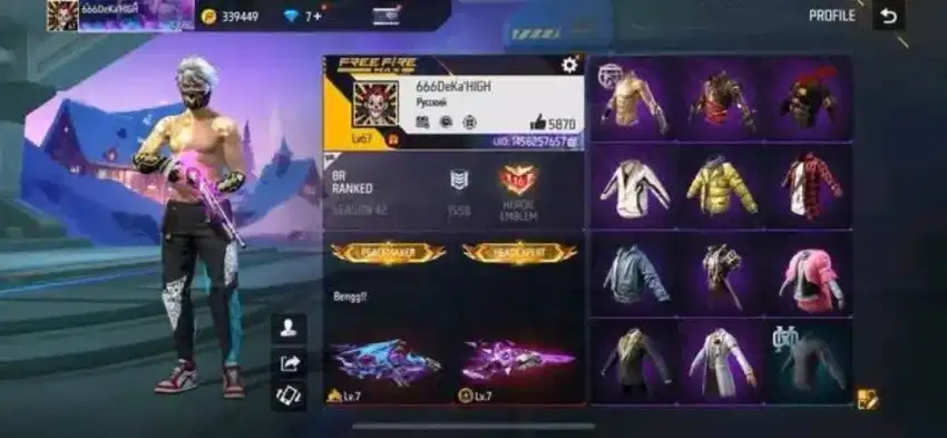 Jual akun ff amanah dan terpercaya