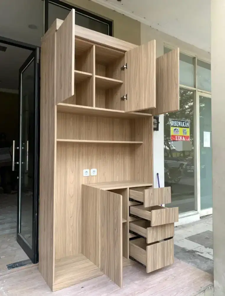 Lemari Rak Serbaguna / Kabinet Rak Serbaguna / Self Cabinet Decoration
