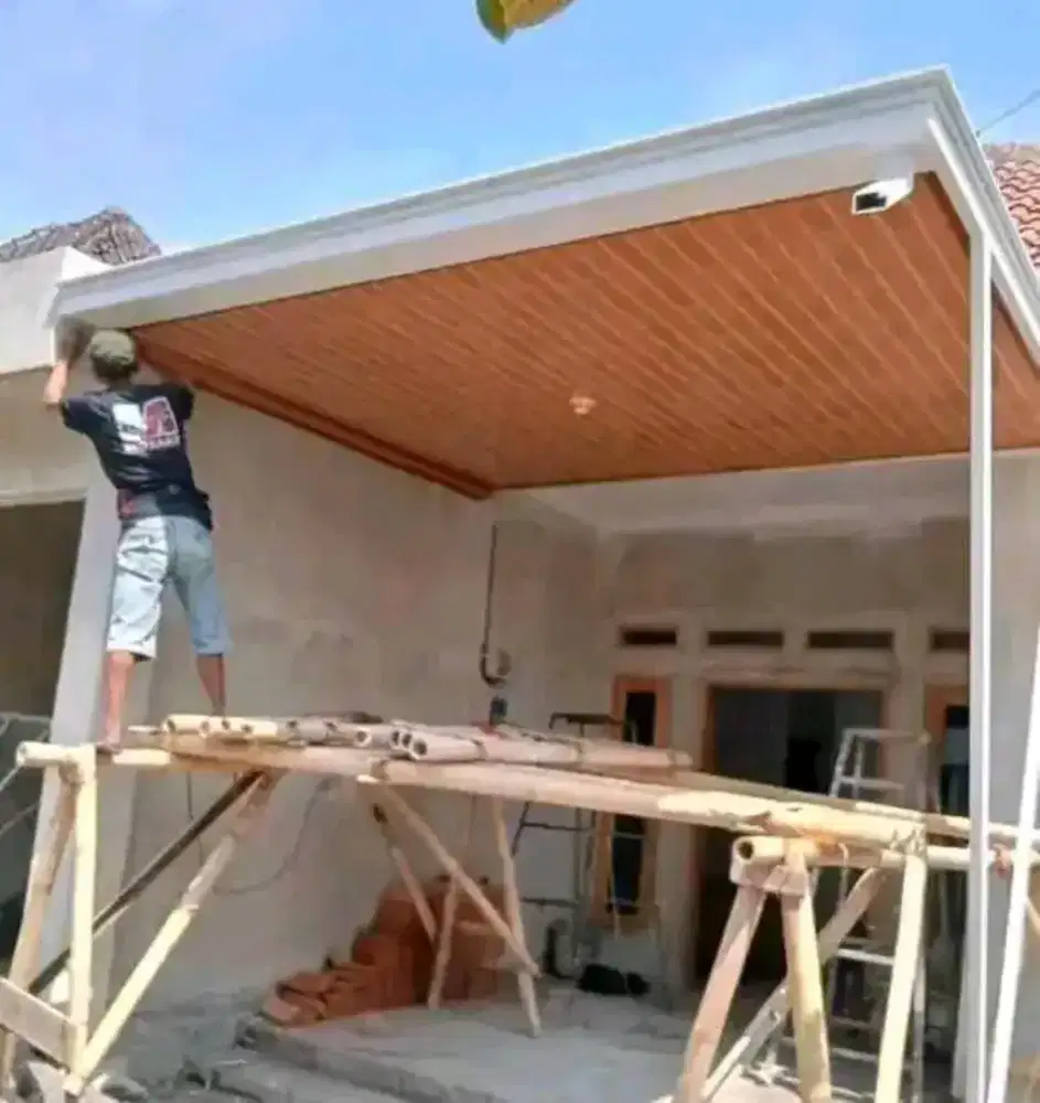 Kanopi minimalis, kanopi alderon, kanopi solarflat