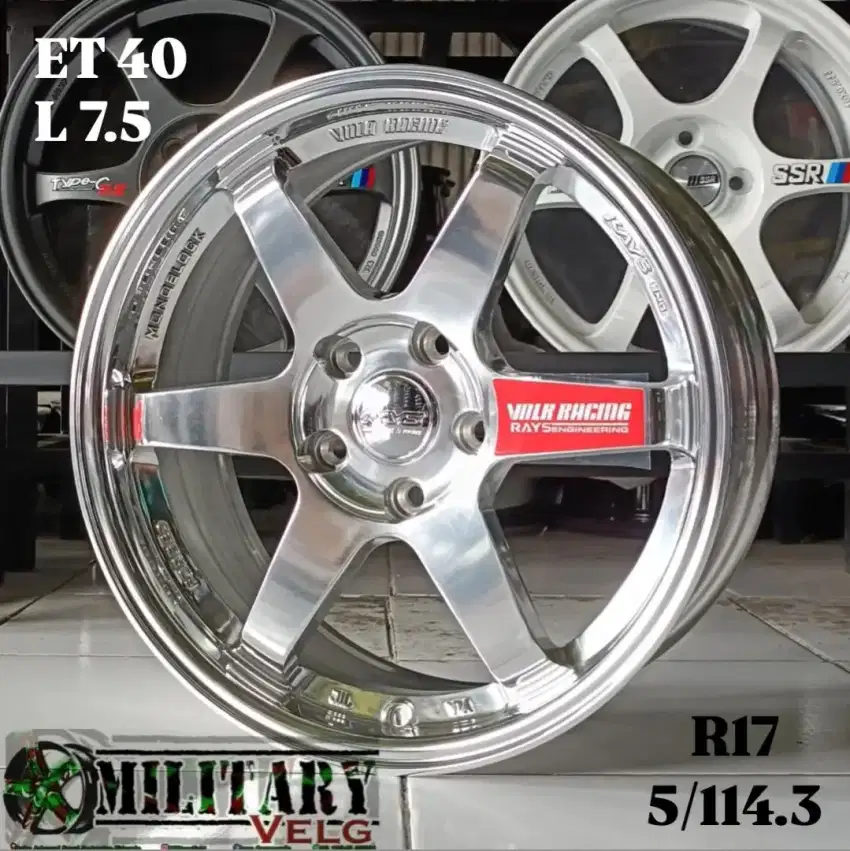 Volkrays TE37 SL R17 Highpolish