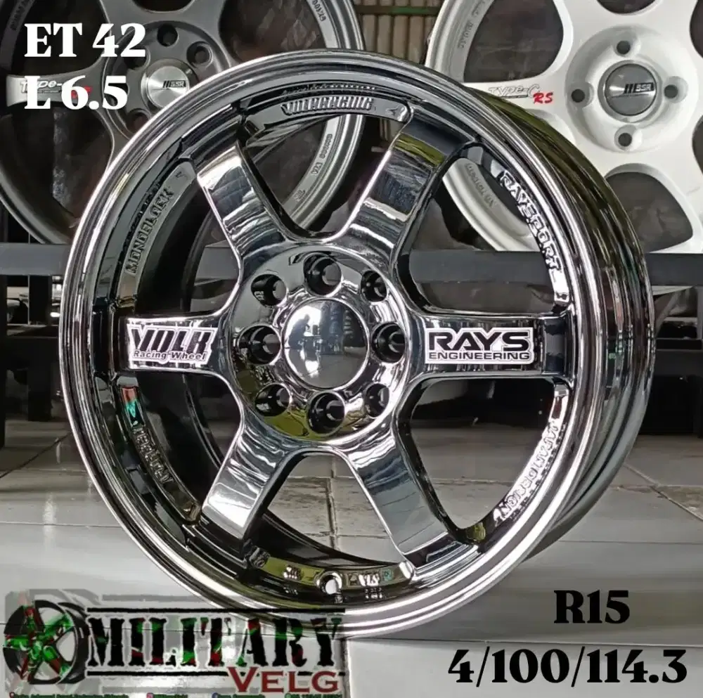 TE37 OG R15 Blackchrome