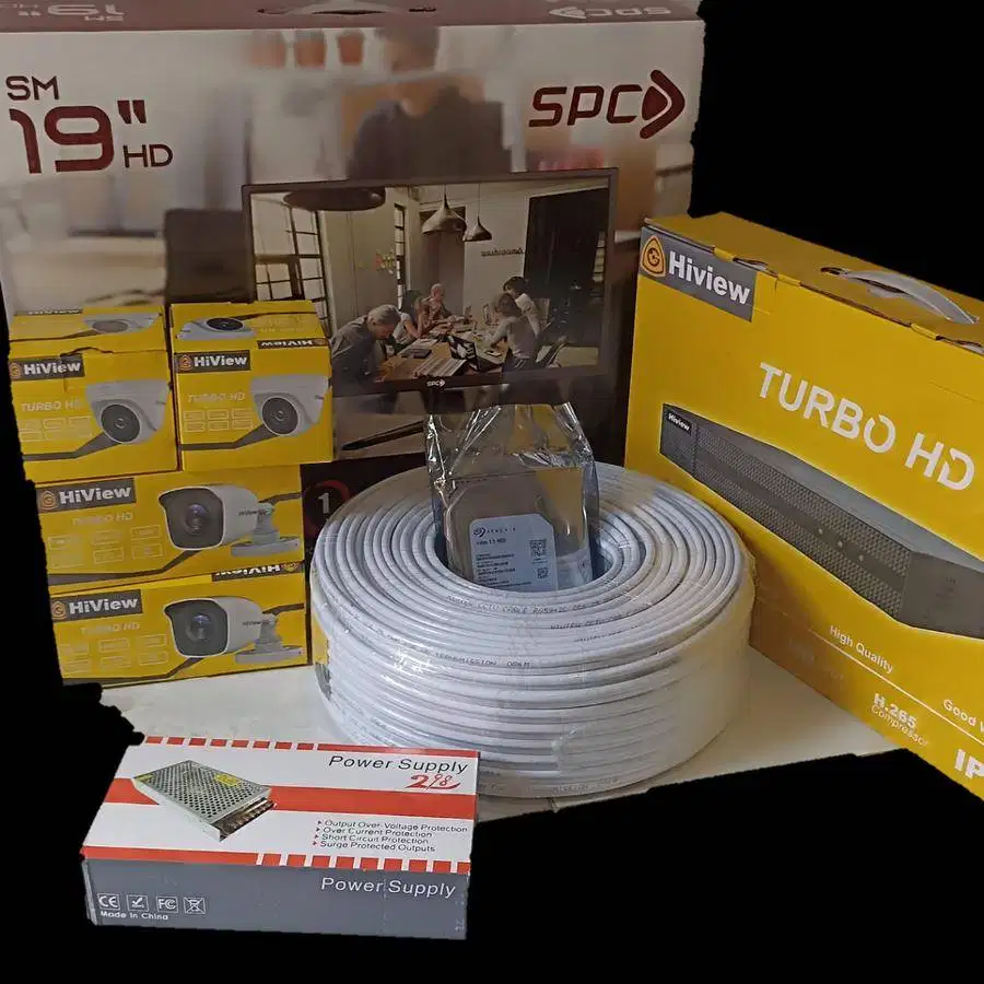 PAKET CCTV 4CH SUDAH TERMASUK DENGAN PEMASANGAN CCTV