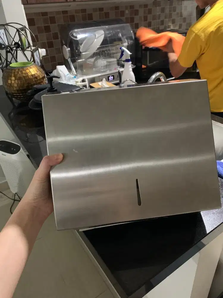 Tempat tissue tisu stainless stuborn subron + free payung