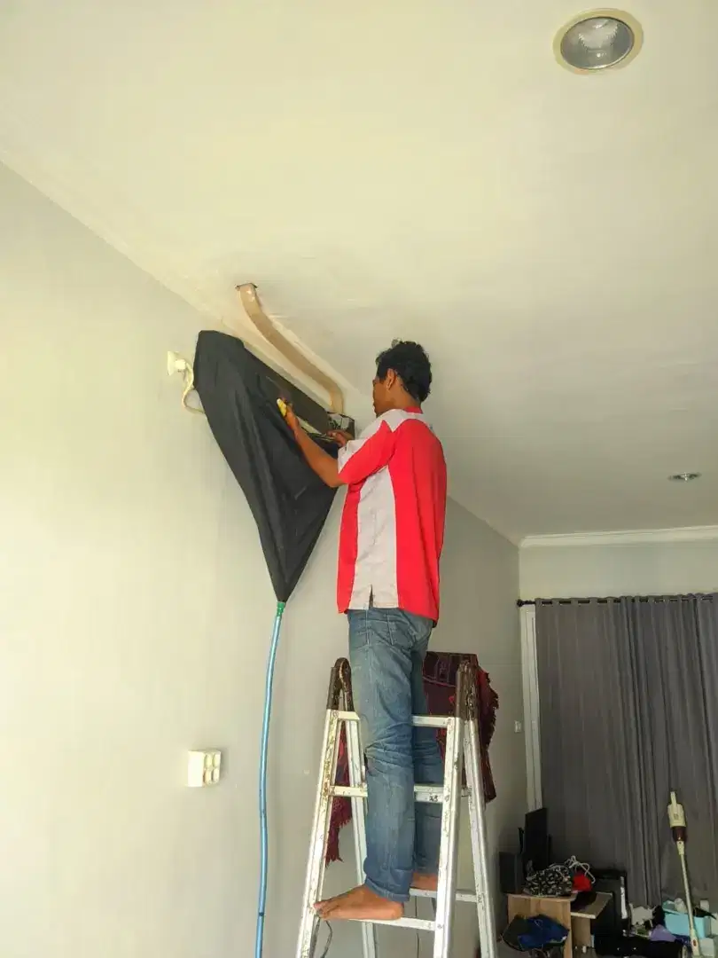 Perbaikan AC, Modul eror/mati/lampu kedap-kedip,air bocor ke depan