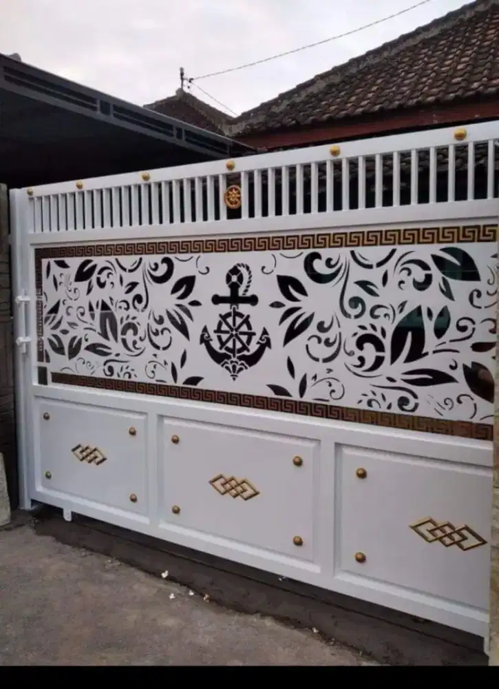 Bengkel las Lampung tralis kanopi pintu pagar gerbang tangga