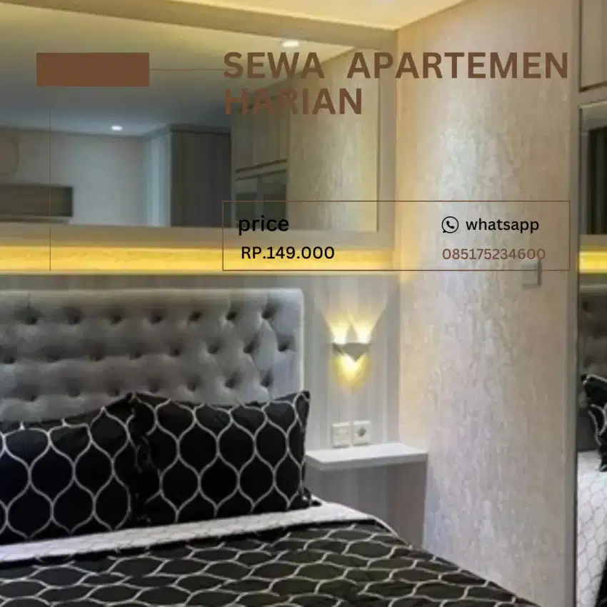 Sewa apartemen harian kalibata city jakarta selatan