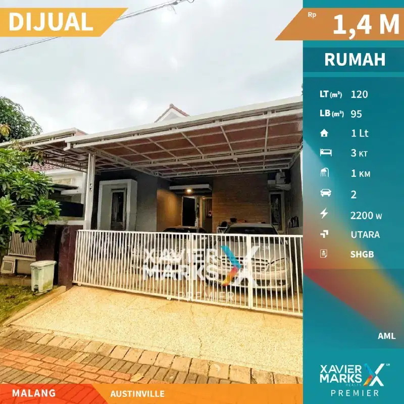 Dijual Rumah Terawat Di Austineville, Tidar Malang(OLX612)