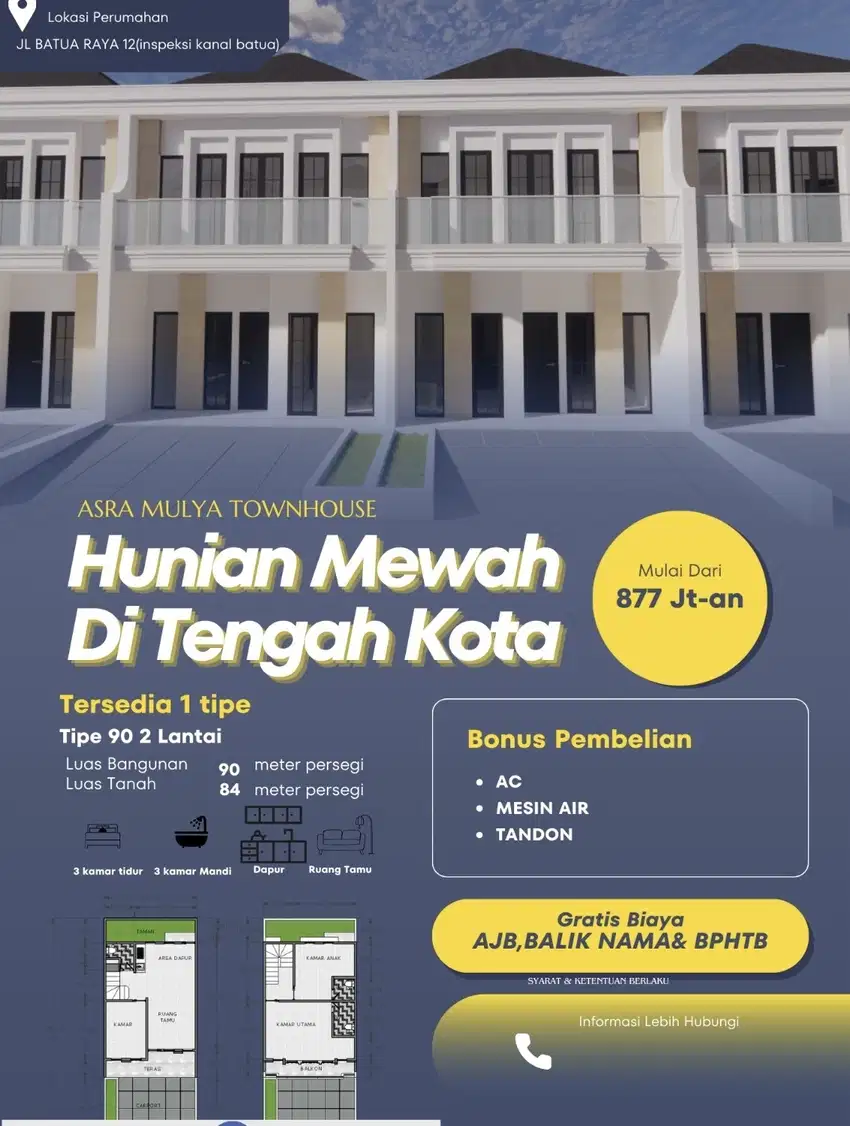 DIJUAL RUMAH 2 LANTAI DIMAKASSAR, JALAN BATUA RAYA