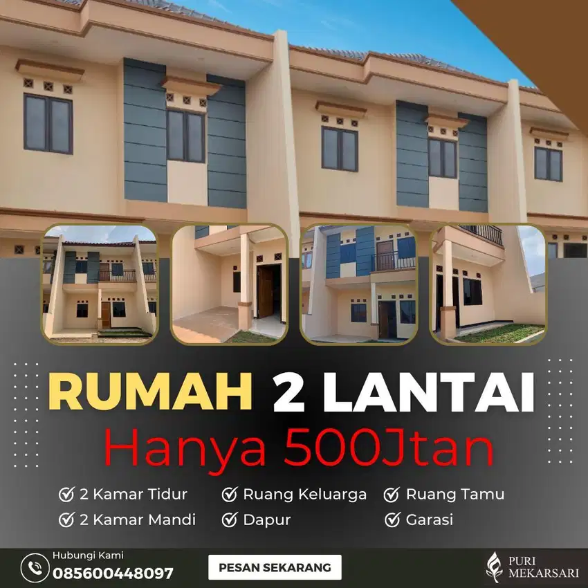 RUMAH 2 LANTAI DEKAT STASIUN TAMBUN BEKASI