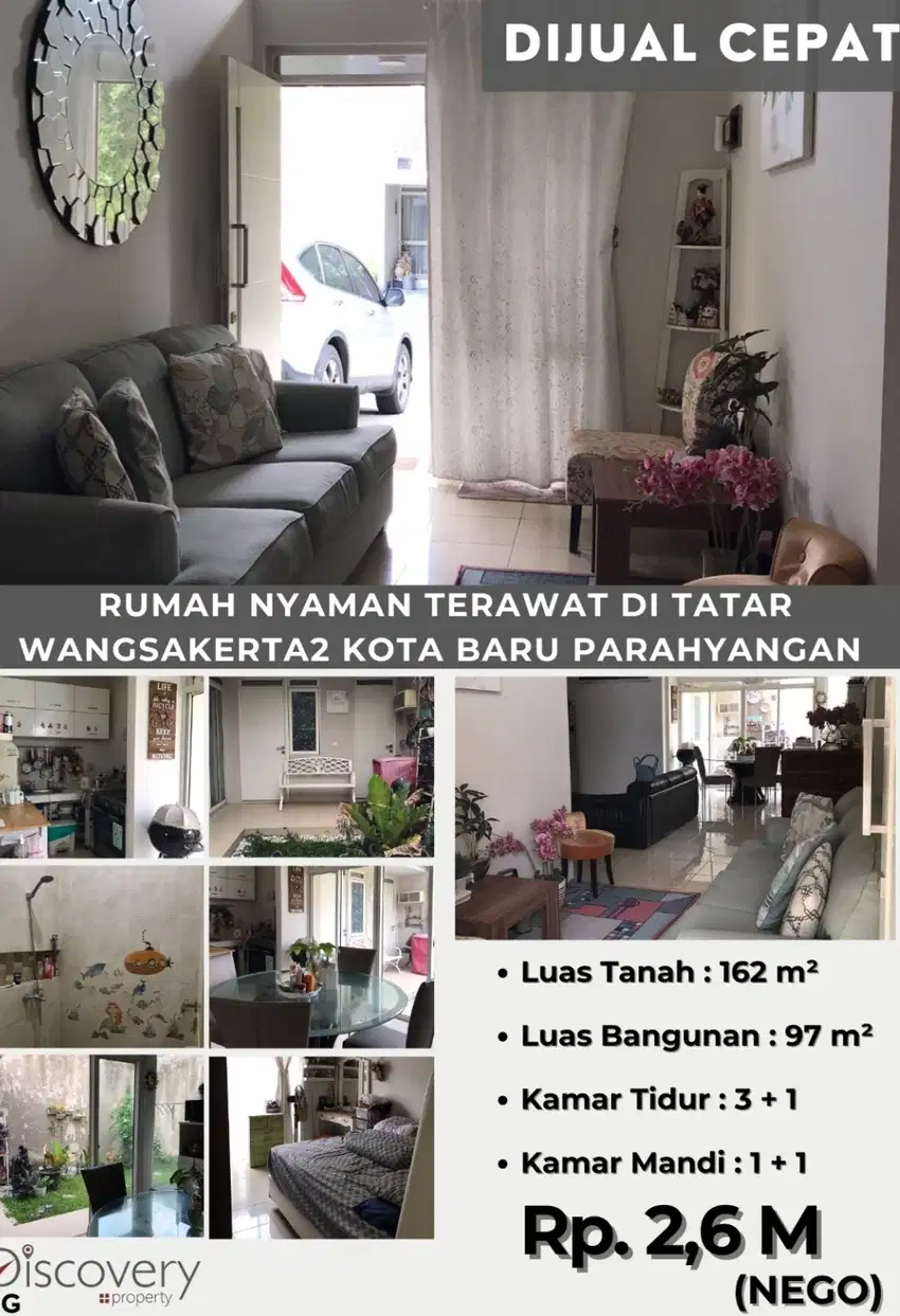 Murah  Rumah minimalis kota baru parahyangan, bandung