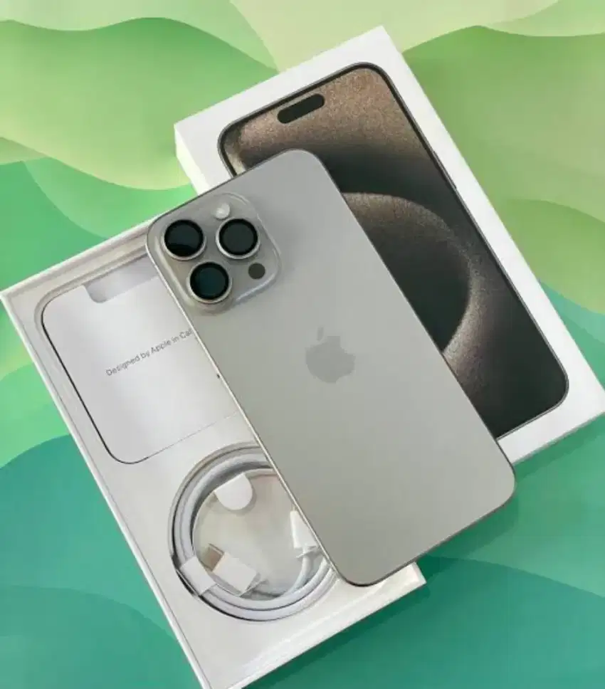 Iphone 15 pro max 256 ex IBOX natural like new fullset ori