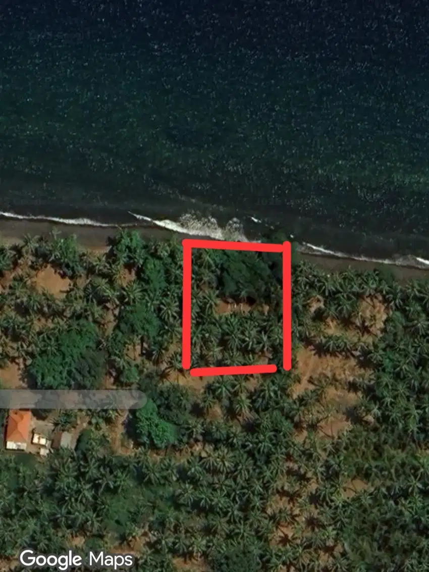 Land for sale beach front at north Bali