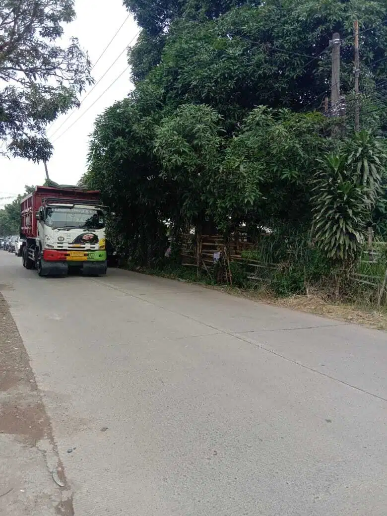Jual tanah di tepi jalan raya utama Ciangsana gunung putri Bogor