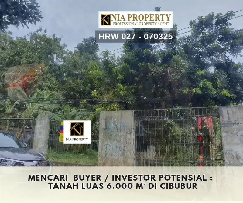 DIJUAL TANAH 6.000 M² DI JATIKARYA, BEKASI, DEKAT CITRA GRAND CIBUBUR