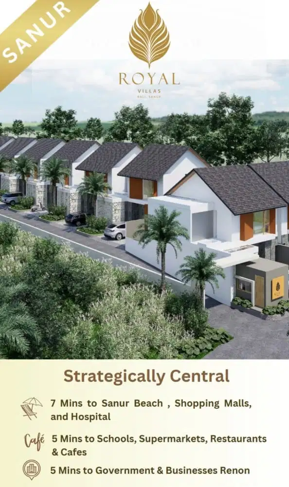 Villa Indent Cluster 1 Gate Perbatasan Sanur Denpasar Limited Stock