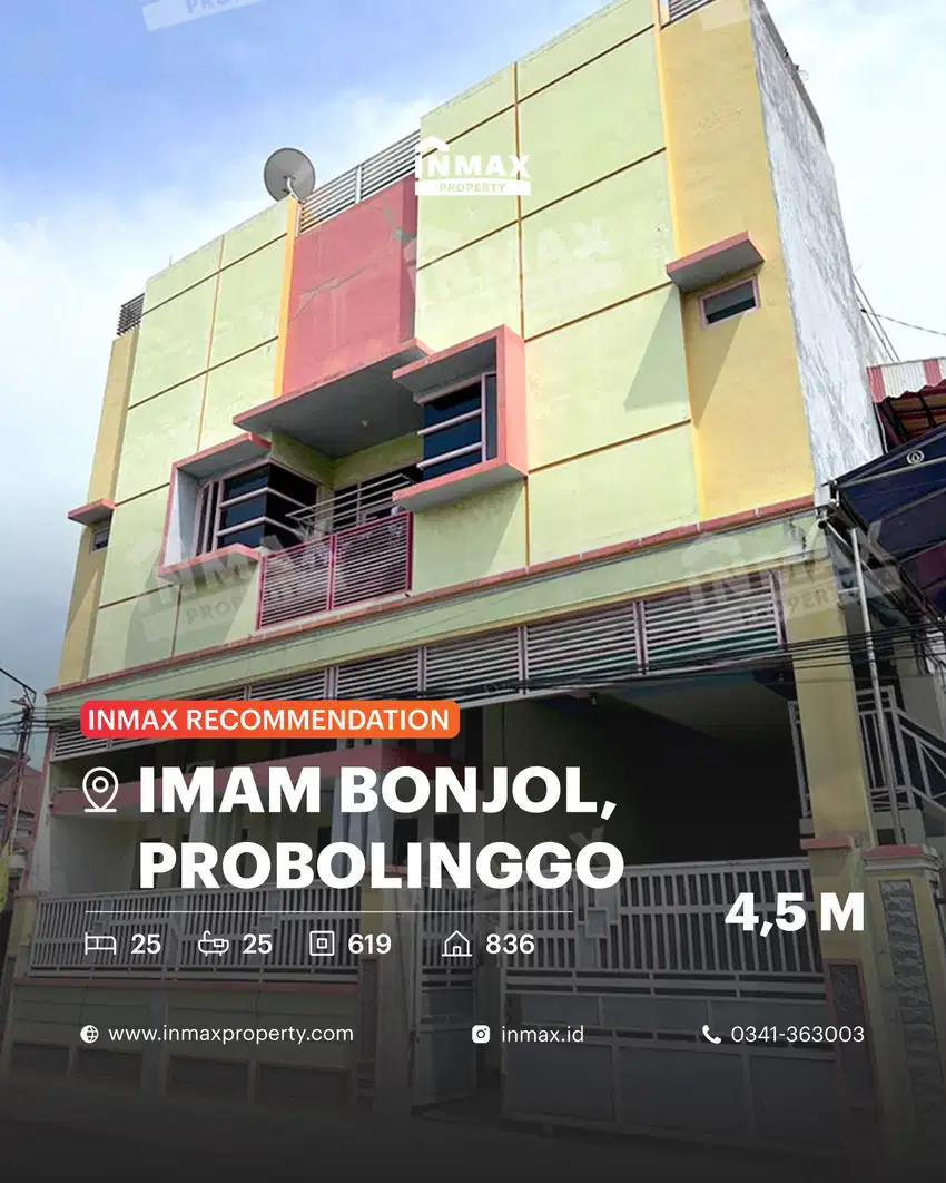 Rumah Kost Full Penghuni Lokasi Strategis Di Jl. Imam Bonjol Mayangan