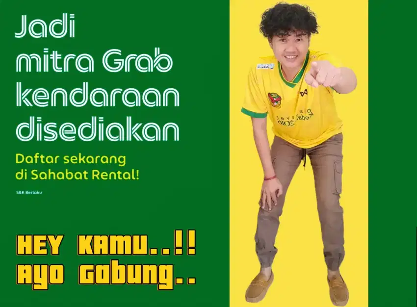 Lowongan Pekerjaan Driver Online Grab Car Sahabat Rental