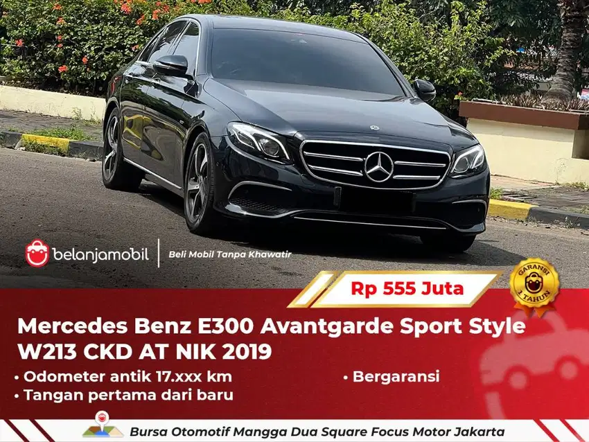 [LOW KM] Mercedes Benz Mercy E300 E 300 (W213) CKD AT Hitam 2019/2020