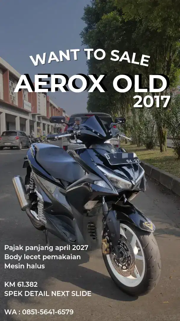 Aerox old 2017 Hitam