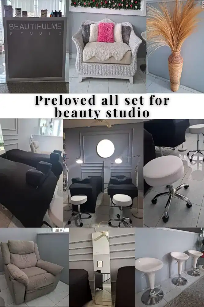 Preloved all set for beauty studio
