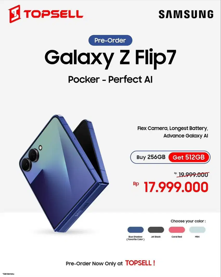OPEN PO SAMSUNG GALAXY Z FLIP 7