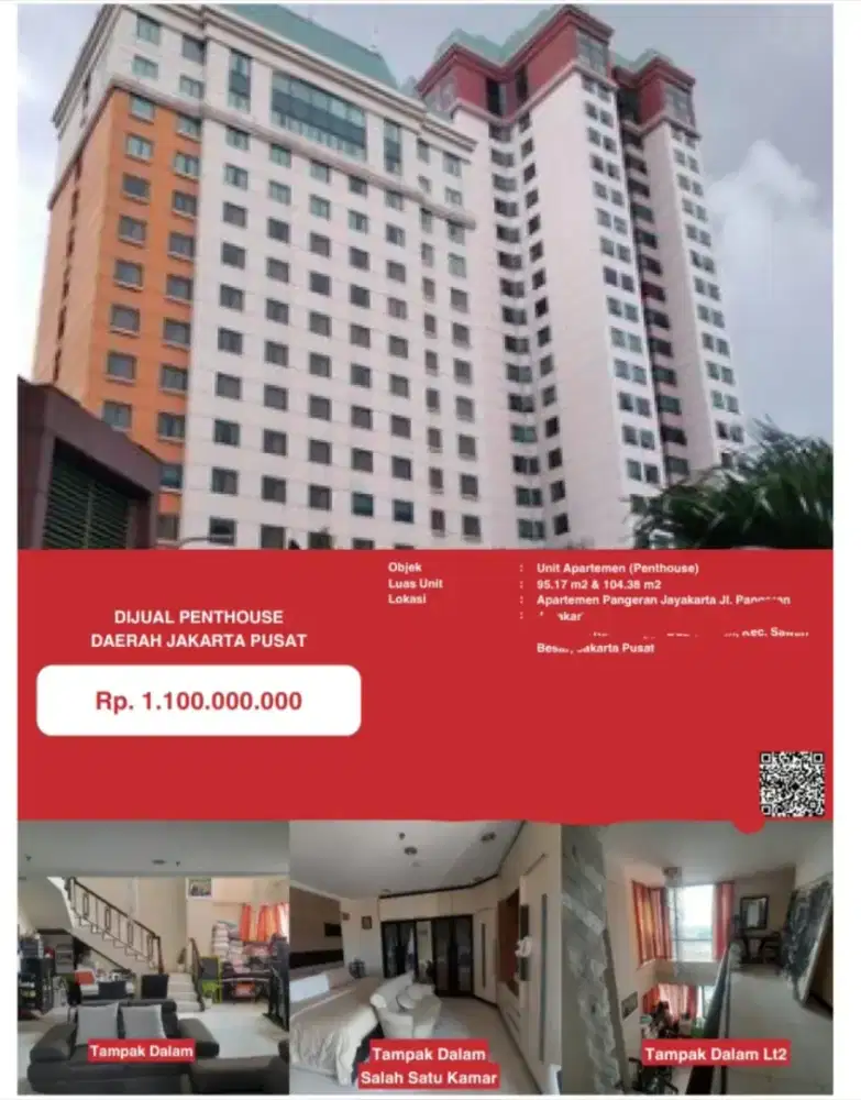 Dijual Apartemen Pangeran Jayakarta 2 Unit