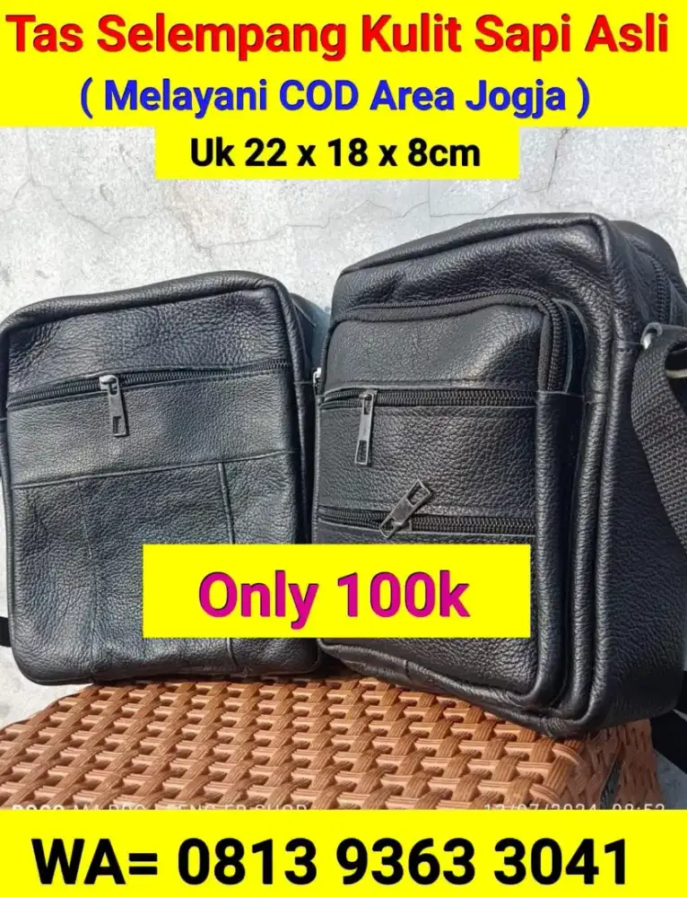 Tas Kulit Sapi Asli