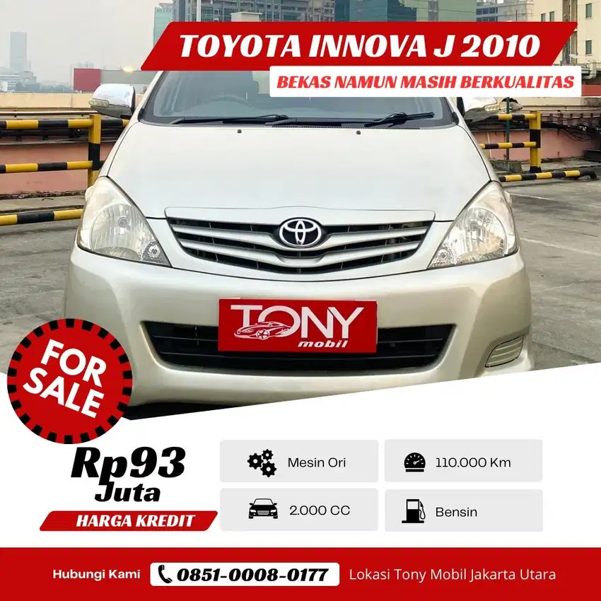 Toyota Kijang Innova J 2.0 MT 2010  Manual