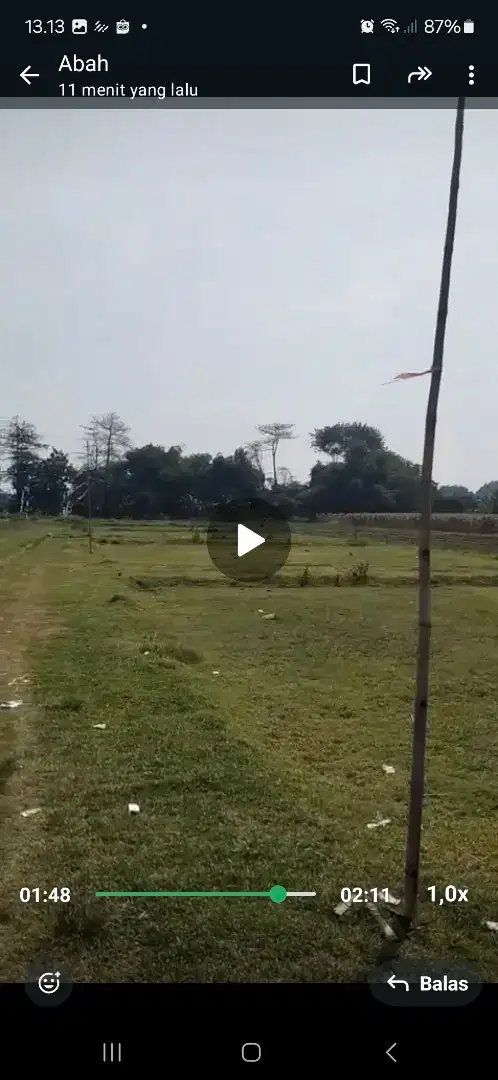 Dijual tanah luas siap pakai di Keplaksari Peterongan Jombang