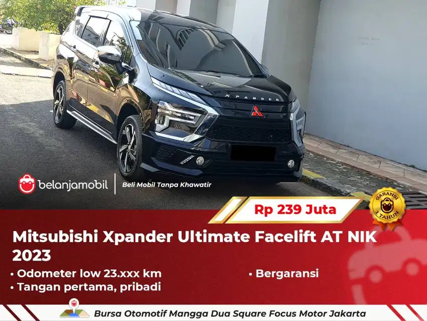 [ BERGARANSI ] Mitsubishi Xpander Ultimate Hitam Facelift AT 2023/2024