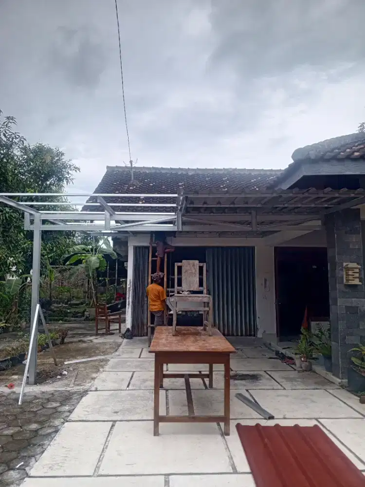 Kanopi baja ringan galvalum polos murah