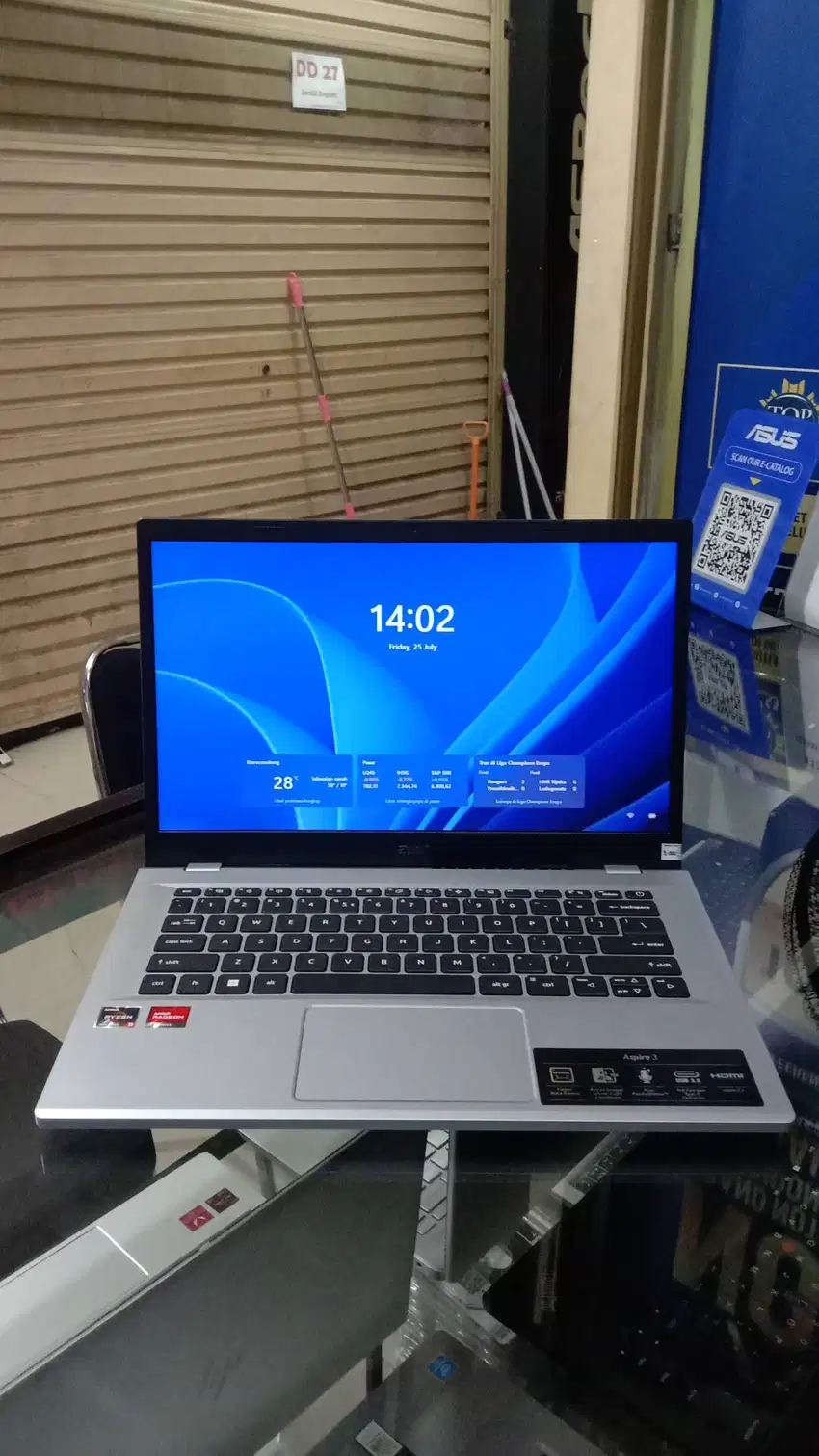 Acer Aspire 3 A314-32M Ryzen 3 7320U RAM 8GB SSD 512GB NVMe