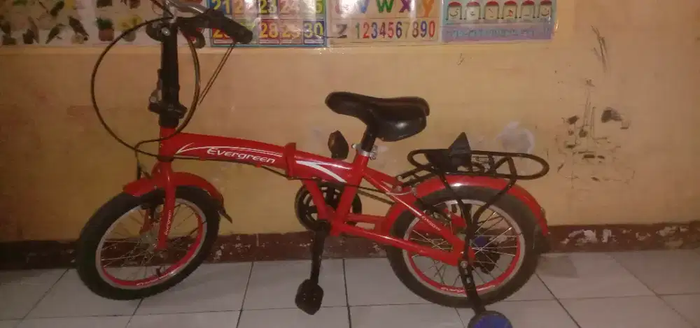 DIJUAL SEPEDA LIPAT UKURAN 16 MERAH