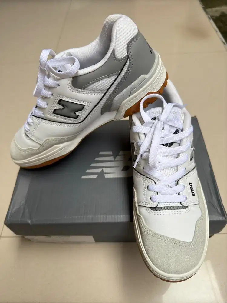 Sepatu New Balance 550 White Grey Size 40 Cowo Cewe