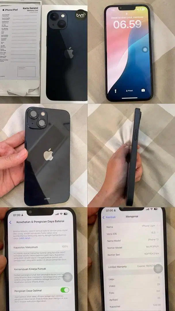 Jual Iphone 13 128 Black
