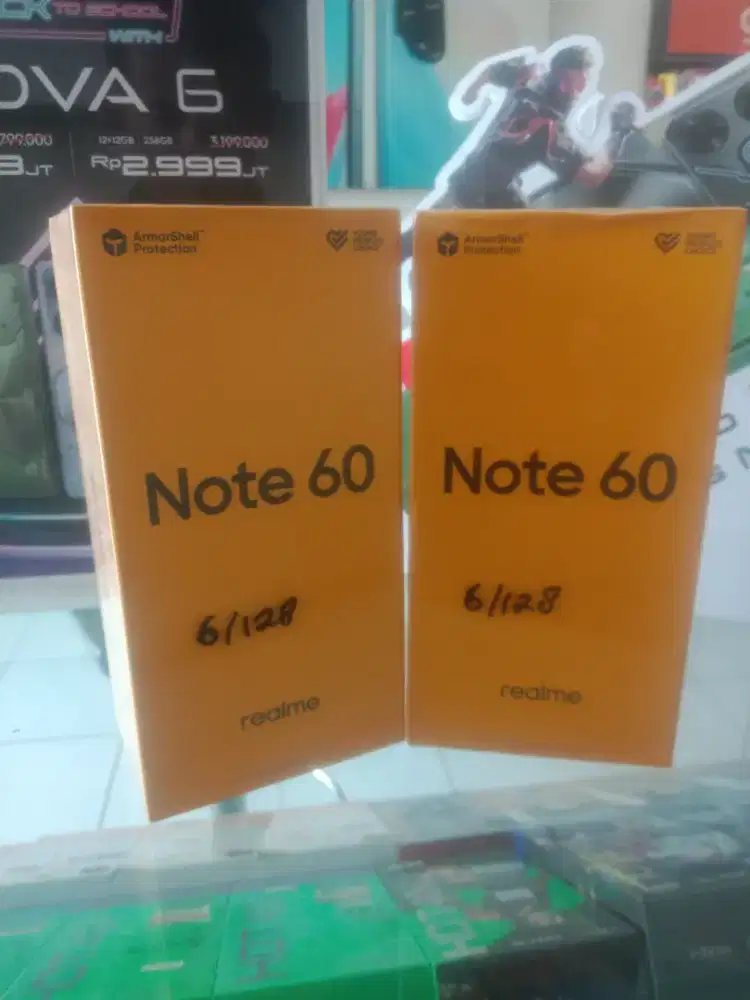 HP Realme Note 60 6GB+6GB/128GB,Baru,Segel Box,Garansi Resmi,Original