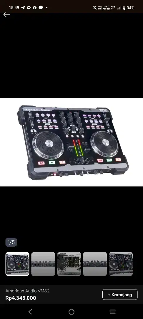 Di jual alat dj American audio vms2