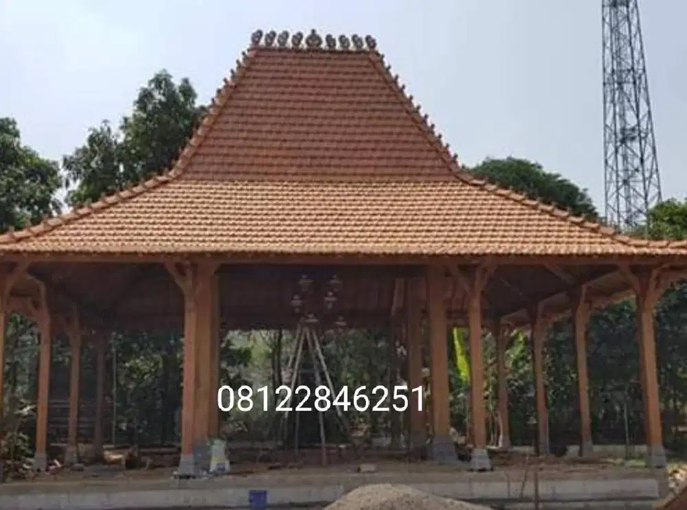 Jual Bangunan Pendopo Joglo kayu jati, rumah kayu Joglo dan Limasan