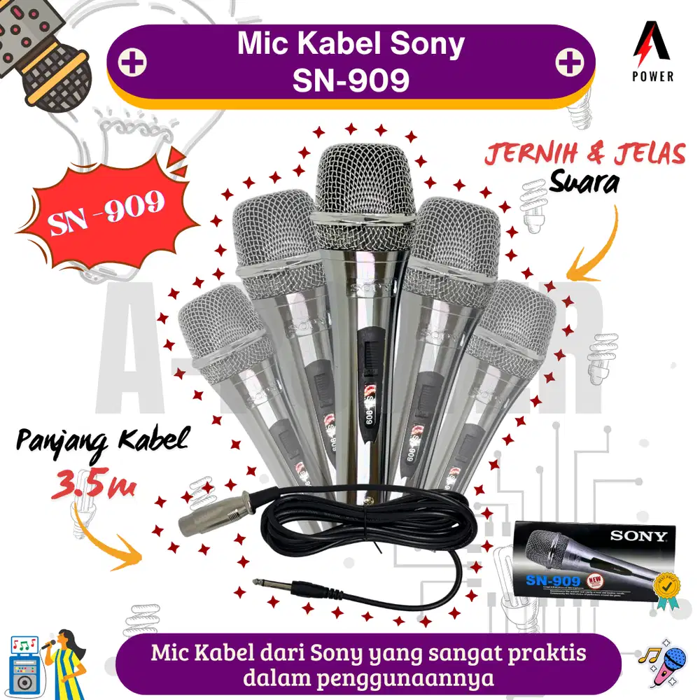 Sony - Mic/Microphone Kabel