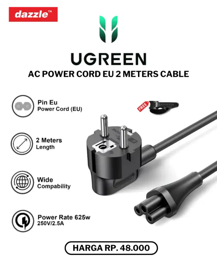 UGREEN POWER CABLE EU (25765)