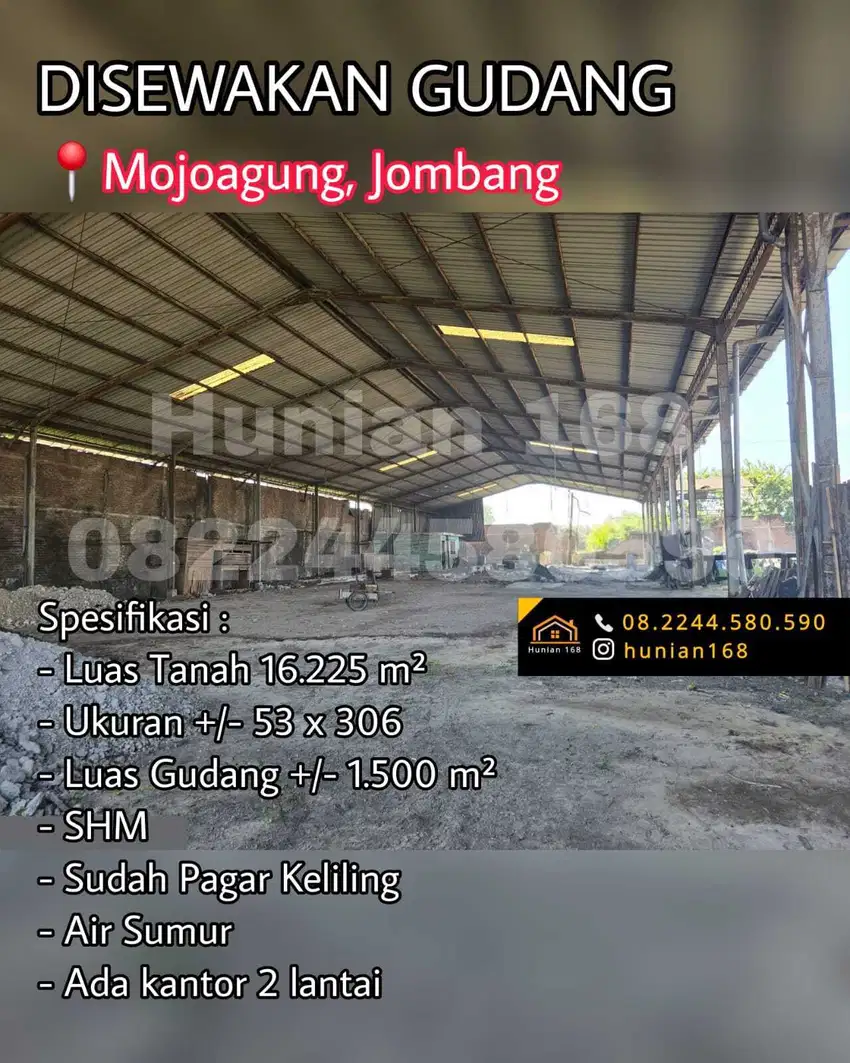 SEWA Gudang Tanah Raya By Pass ByPass Mojoagung Ploso Sumobito Jombang