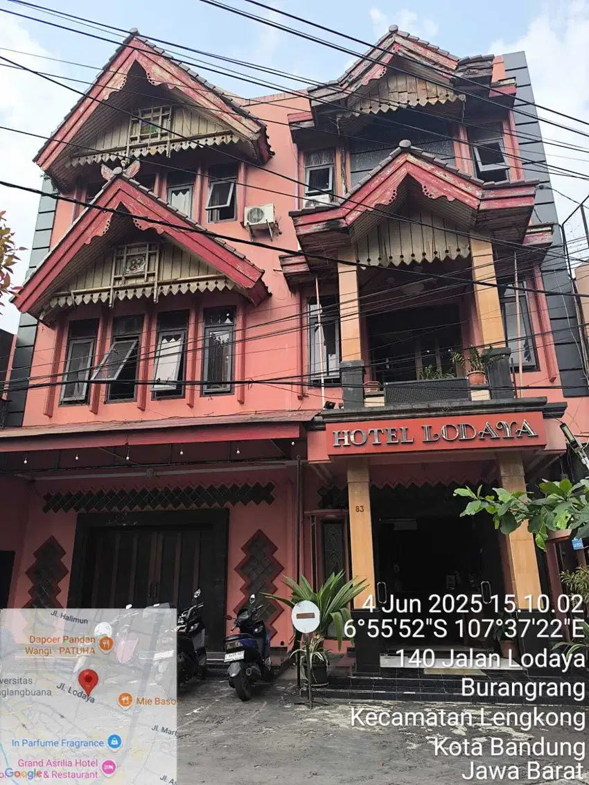 Jual Aset Lelang Bank Hotel Bintang Dua Di  Lodaya Bandung