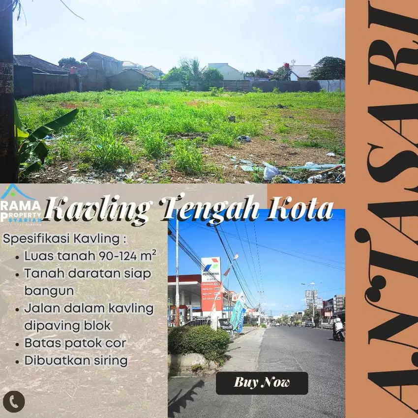 KAVLING ANTASARI DI TENGAH KOTA BANDAR LAMPUNG AKSES MUDAH & STRATEGIS