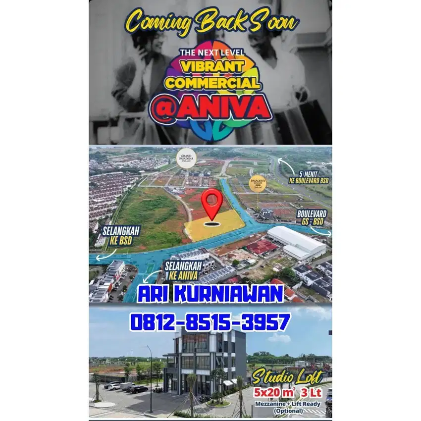 Aniva Studio Loft Potensi Sewa Tinggi diKawasan Premium Gading Serpong