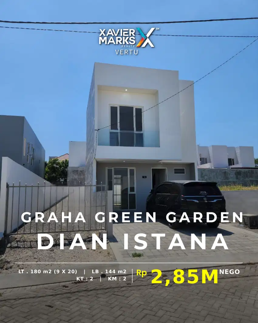 Rumah Bagus 2 Lantai di Graha Green Garden (Dian Istana), SBY